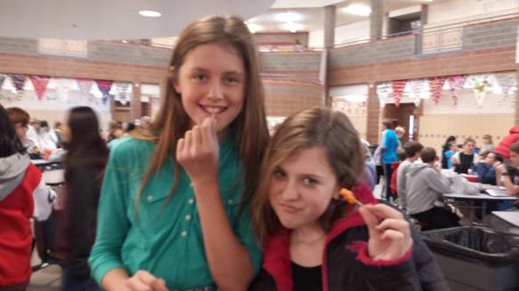 Middle School Students Taste Roasted Butternut Squash